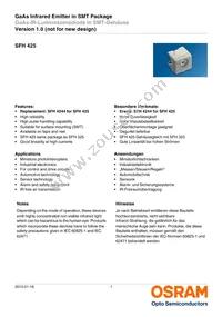 SFH 425-Z Datasheet Cover