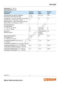 SFH 4252-Z Datasheet Page 3