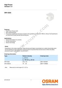 SFH 4255-S Datasheet Cover