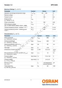 SFH 4255-S Datasheet Page 2