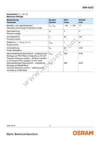 SFH 4272-Z Datasheet Page 2