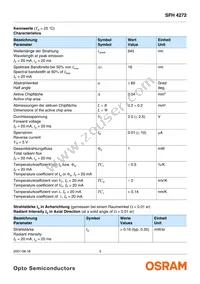 SFH 4272-Z Datasheet Page 3