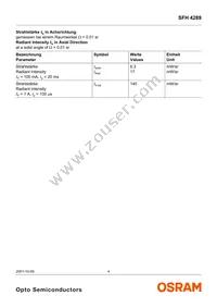 SFH 4289-Z Datasheet Page 4