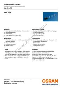 SFH 4516 Datasheet Cover