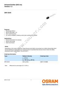 SFH 4544 Datasheet Cover