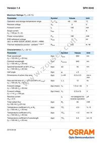SFH 4545-DWEW Datasheet Page 2