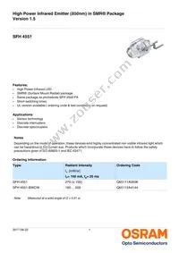 SFH 4551 Datasheet Cover