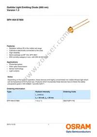 SFH 464 E7800 Datasheet Cover