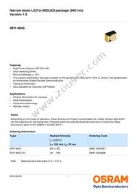 SFH 4645-UV-Z Datasheet Cover