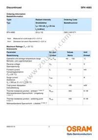 SFH 4685-Z Datasheet Page 2