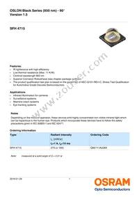 SFH 4715 Datasheet Cover