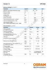 SFH 4855-VAW Datasheet Page 2