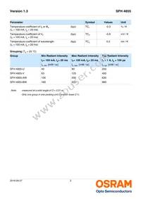 SFH 4855-VAW Datasheet Page 3
