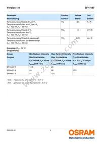 SFH 487-2 RN18A Datasheet Page 4