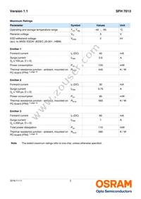 SFH 7013 Datasheet Page 2