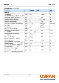 SFH 7070 Datasheet Page 5