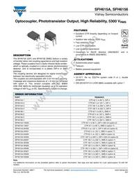 SFH615A-4X008T Datasheet Cover