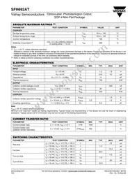 SFH692AT Datasheet Page 2