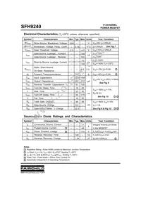 SFH9240 Datasheet Page 2