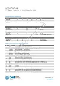 SFP-1GBT-05 Datasheet Page 2