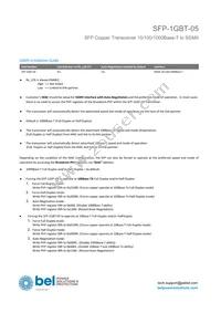 SFP-1GBT-05 Datasheet Page 3