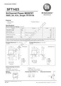 SFT1423-E Datasheet Cover