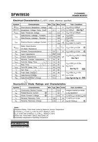 SFW9530TM Datasheet Page 2