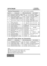 SFW9640TM Datasheet Page 2