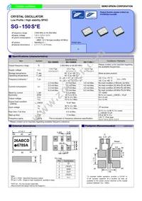 SG-150SCE 48.0000MT3 Datasheet Cover