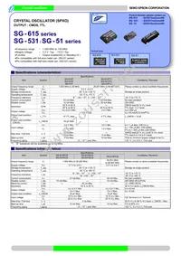 SG-51PTJ 50.0000MC Datasheet Cover