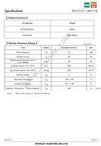 SG1111C-2405-TR Datasheet Page 3