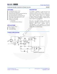 SG6203SZ Datasheet Cover