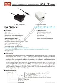 SGA12E15-P1J Datasheet Cover