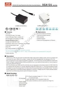 SGA12U15-P1J Datasheet Cover