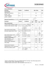 SGB30N60ATMA1 Datasheet Page 2