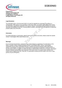 SGB30N60ATMA1 Datasheet Page 11