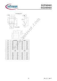 SGD06N60BUMA1 Datasheet Page 10