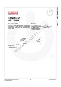 SGF23N60UFTU Datasheet Page 2