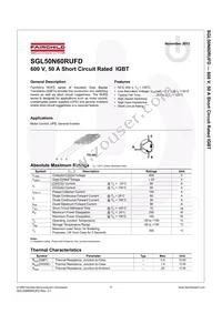 SGL50N60RUFDTU Datasheet Page 2