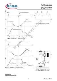 SGP04N60XKSA1 Datasheet Page 11