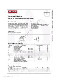 SGS10N60RUFDTU Datasheet Page 2