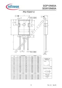 SGW10N60AFKSA1 Datasheet Page 10