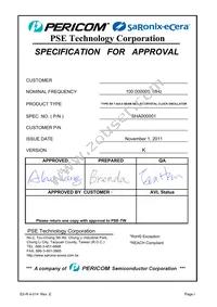 SHA000001 Datasheet Cover