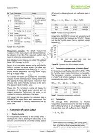SHT10 Datasheet Page 8