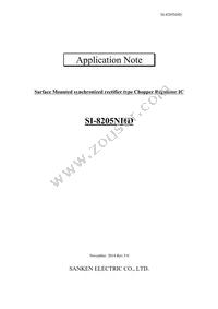 SI-8205NHD-TL Cover