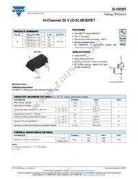 SI1002R-T1-GE3 Datasheet Cover