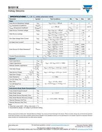 SI1011X-T1-GE3 Datasheet Page 2