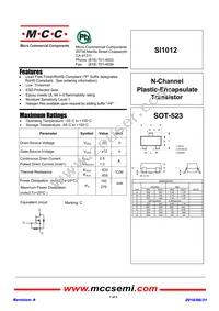 SI1012-TP Datasheet Cover