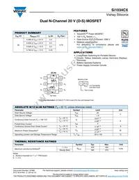 SI1034CX-T1-GE3 Datasheet Cover