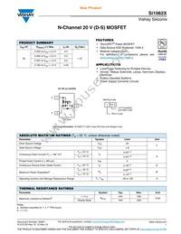 SI1062X-T1-GE3 Datasheet Cover